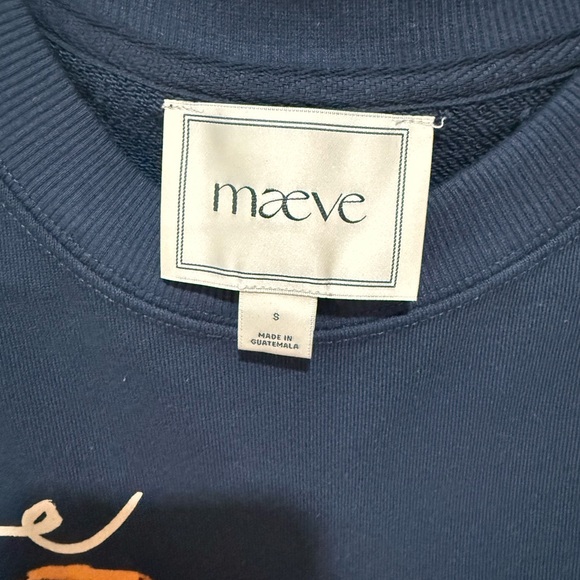 Maeve Puff Sleeve Midnight Swan Pullover Small - never worn New - Picture 4 of 4